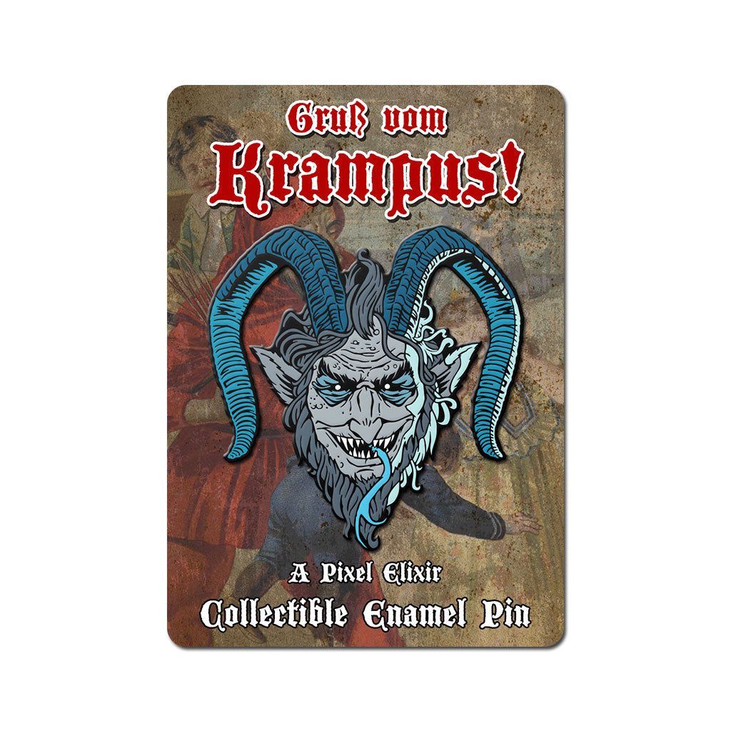 Krampus Enamel Pin - Dystopian Designs