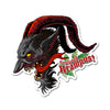 Krampus Clear Vinyl Sticker