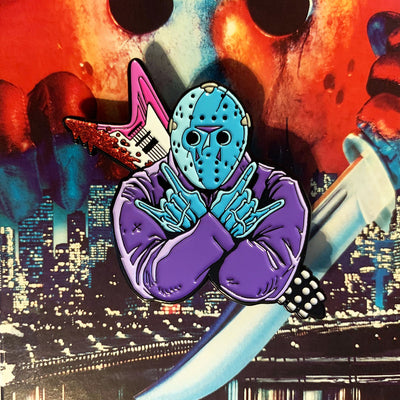 Manhattan Rocks Enamel Pin - Pixel Elixir