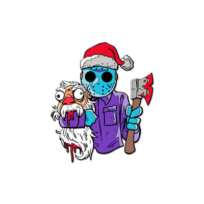 Merry Axe-Mas Enamel Pin