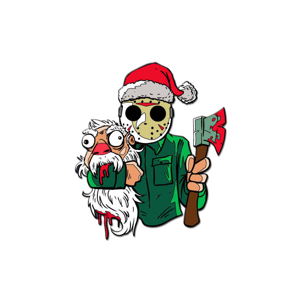 Merry Axe-Mas Enamel Pin