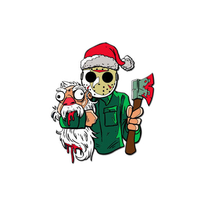 Merry Axe-Mas Enamel Pin