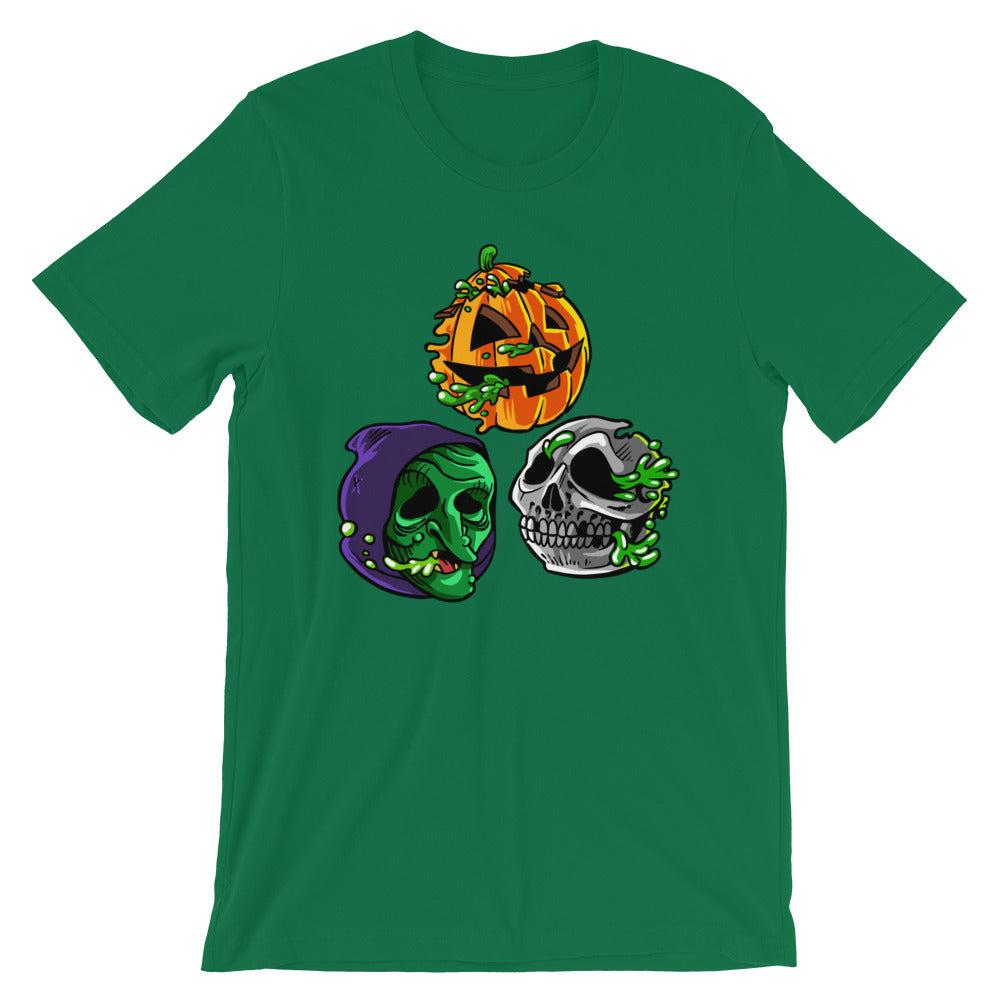 Radballs "Happy Halloween" Shamrock Green T-Shirt - Dystopian Designs