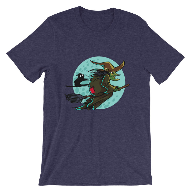Frightful Folklore Flying Witch T-Shirt - Dystopian Designs