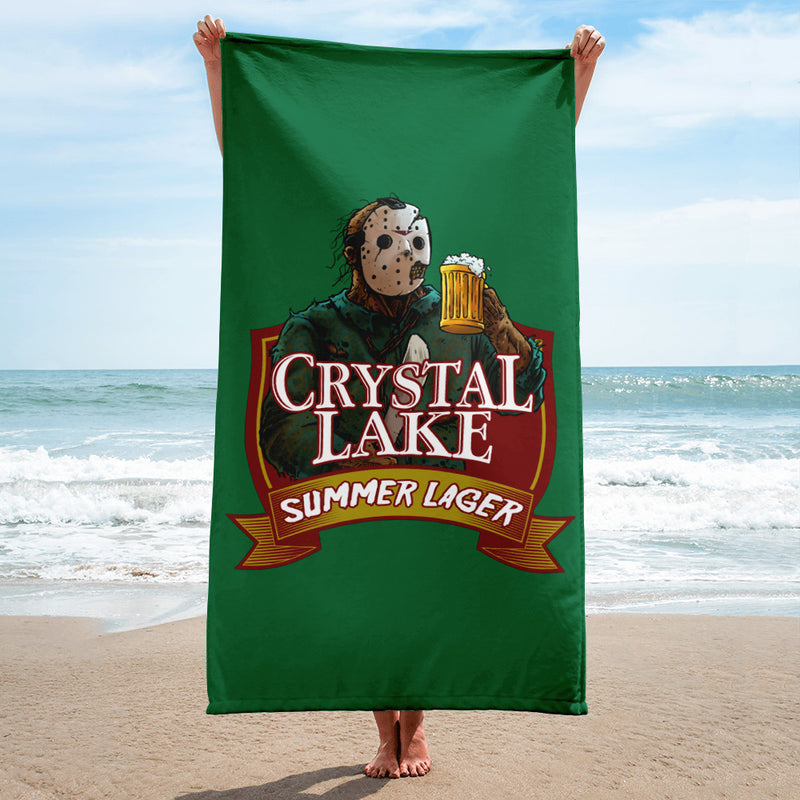 Crystal Lake Summer Lager Beach Towel