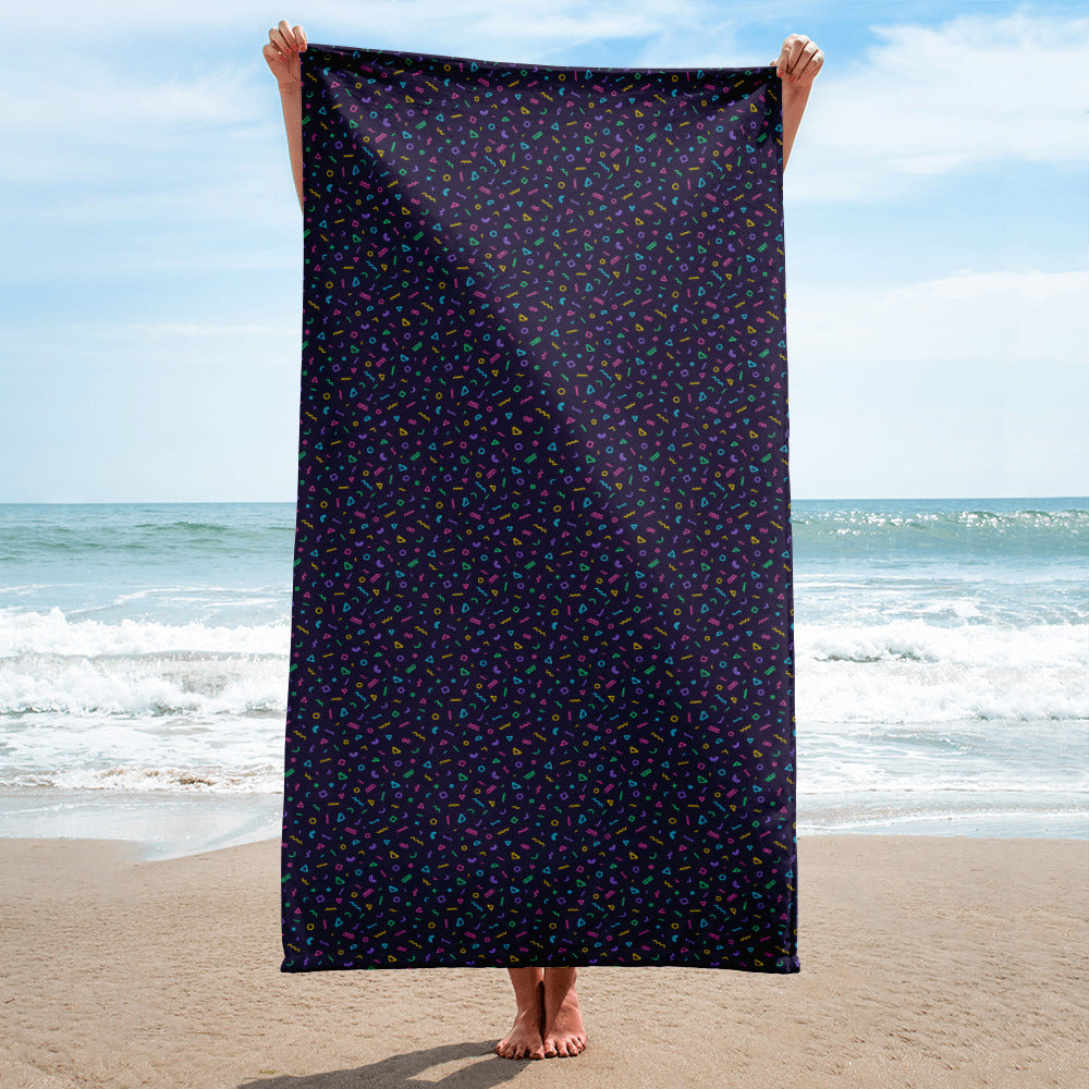 Memphis 80s Style Beach Towel