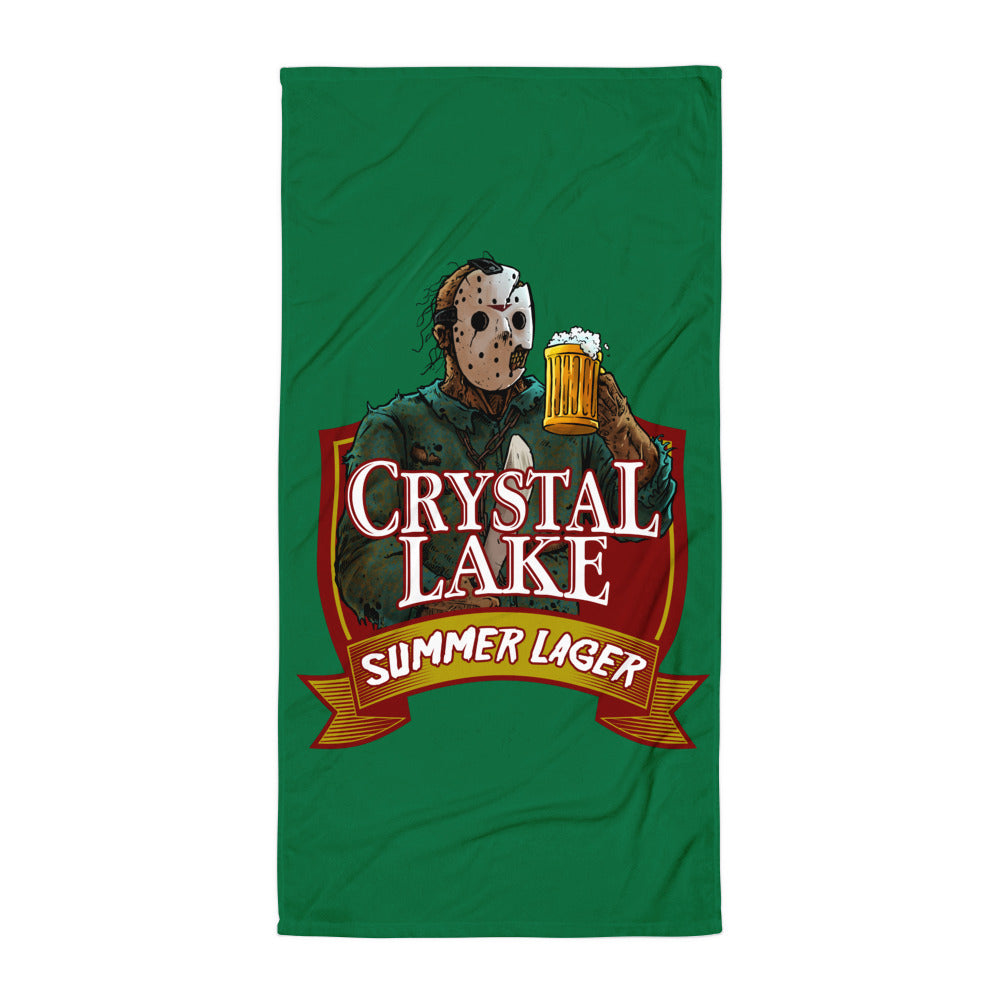 Crystal Lake Summer Lager Beach Towel