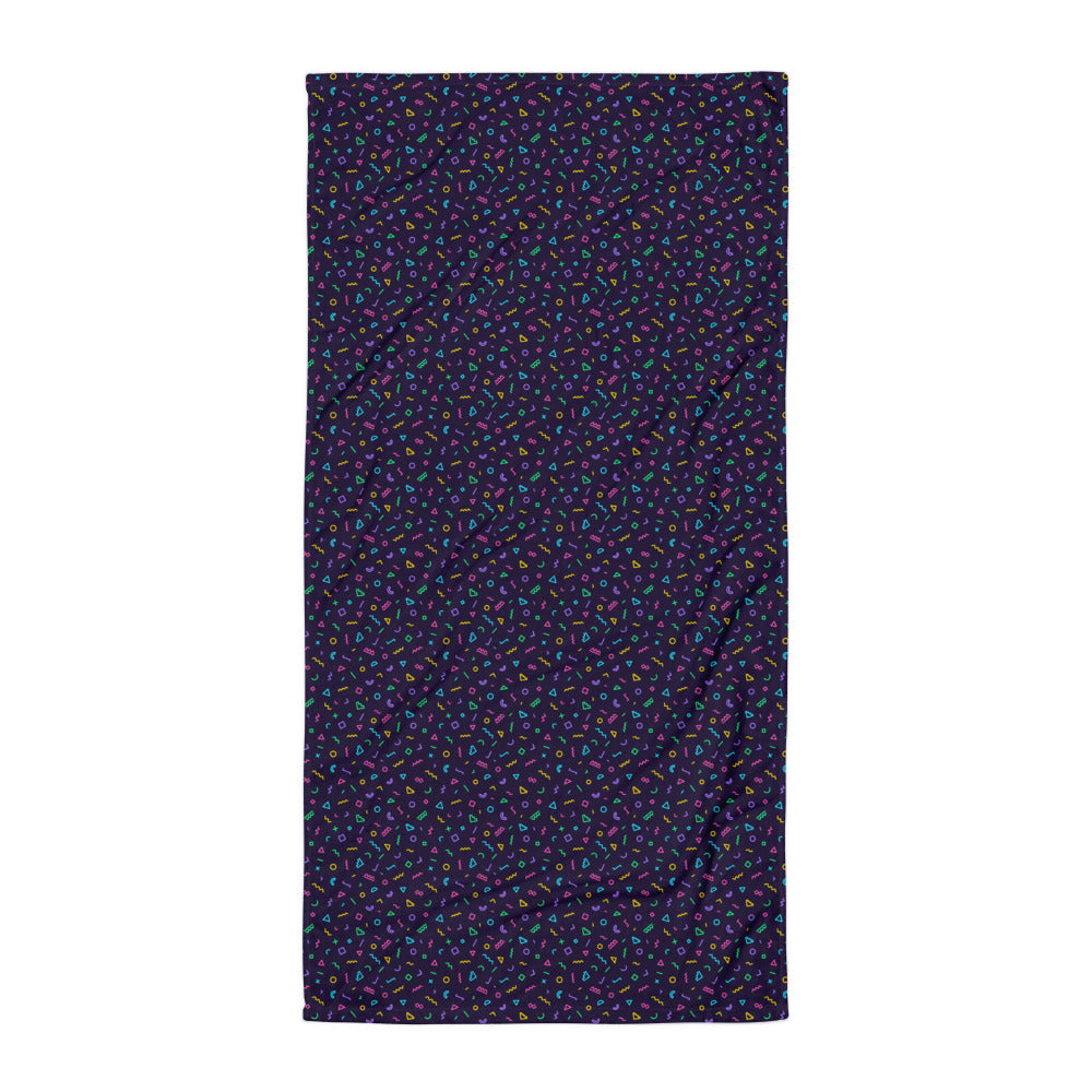 Memphis 80s Style Beach Towel
