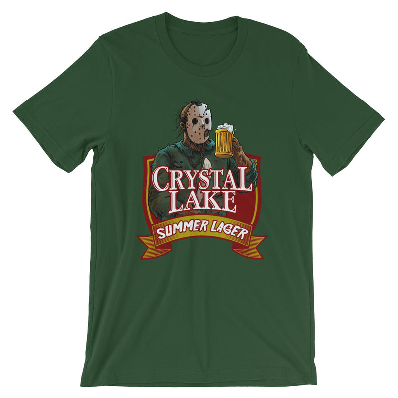 Crystal Lake Summer Lager Forest Green T-Shirt - Dystopian Designs