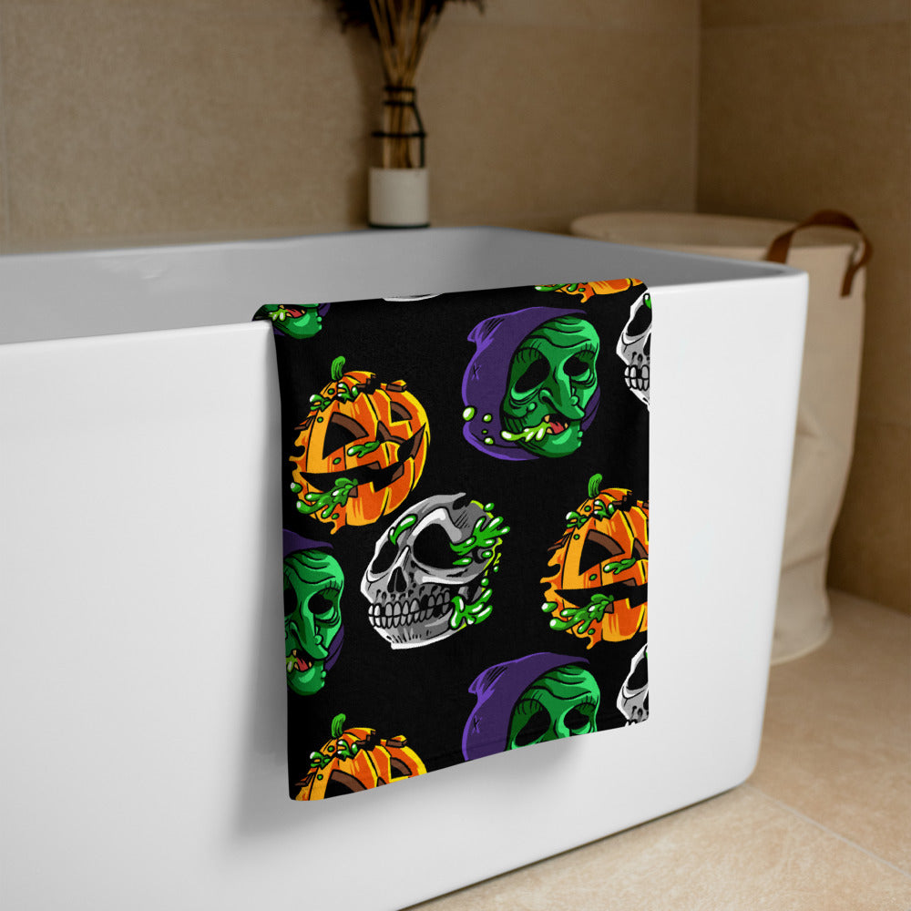 Radballs Happy Halloween Beach Towel