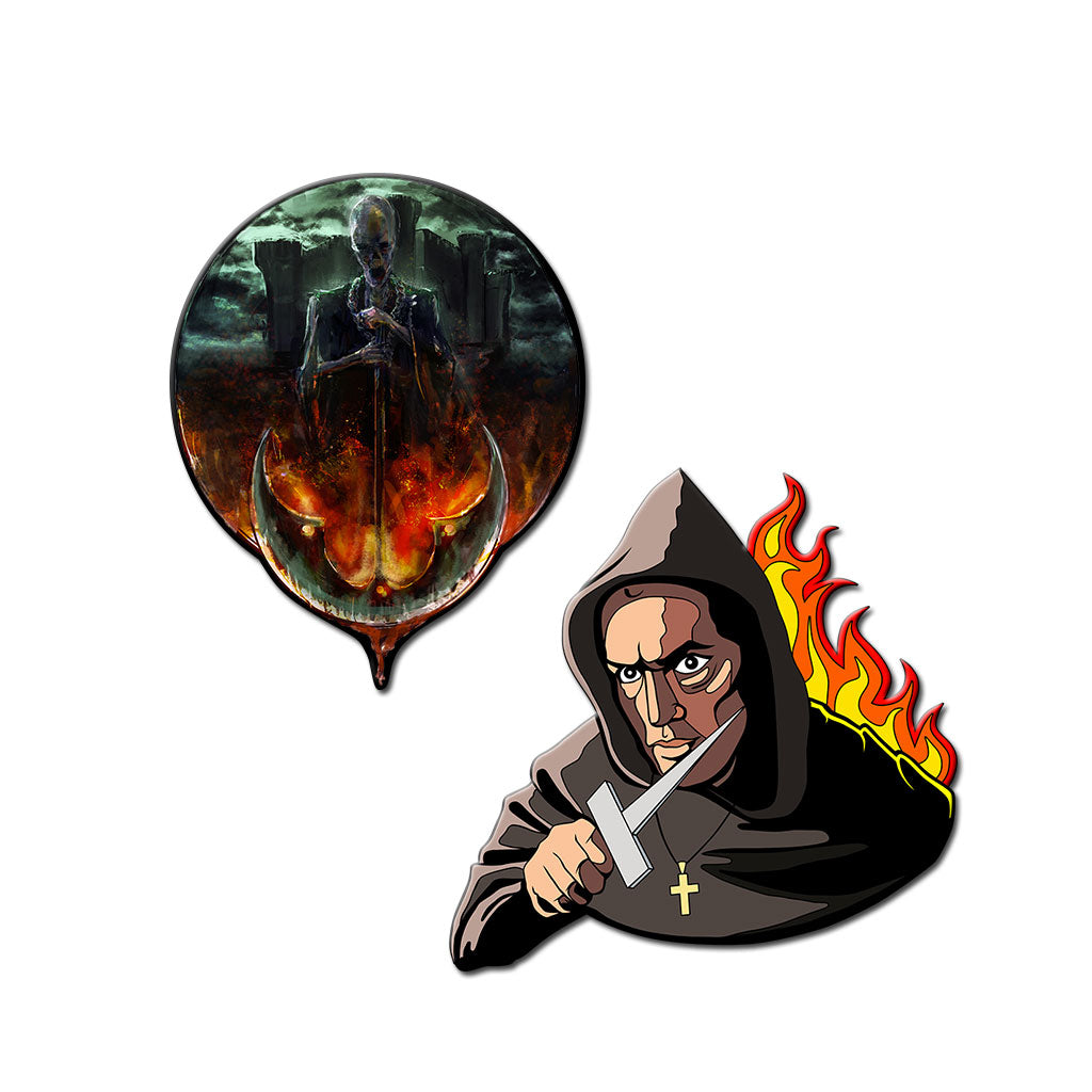 The Pit &amp; the Pendulum Enamel Pin Set - Dystopian Designs