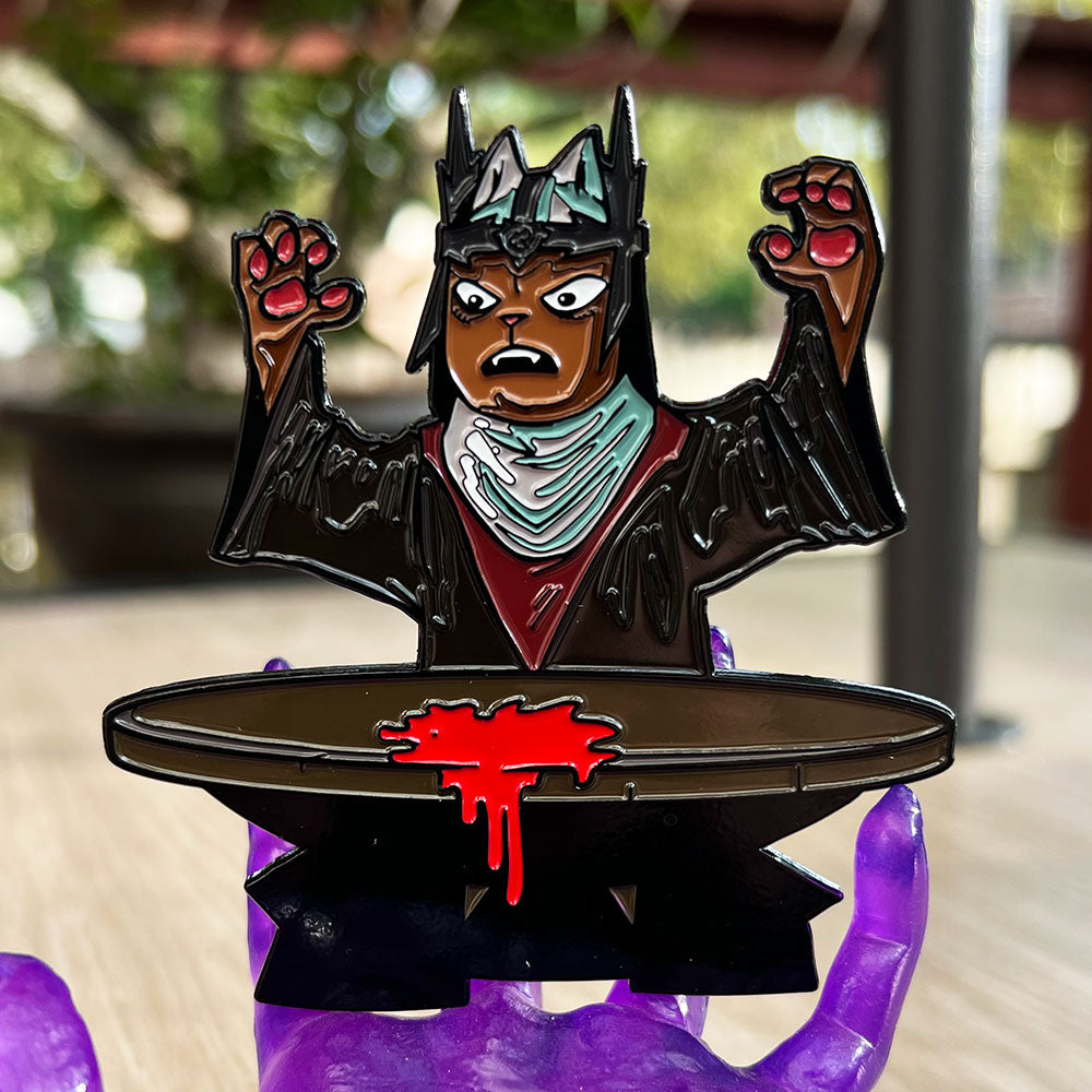 Queen Cat-Morda Enamel Pin