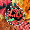 Radballs 4" Vinyl Sticker - Pumpkin - Dystopian Designs