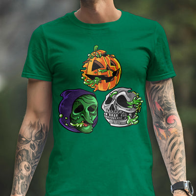 Radballs "Happy Halloween" Shamrock Green T-Shirt - Dystopian Designs