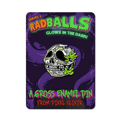 Radballs Enamel Pin - Skull - Dystopian Designs