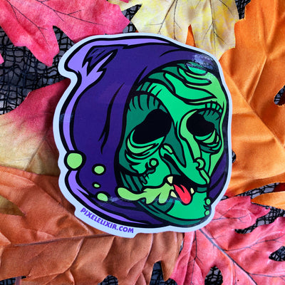 Radballs 4" Vinyl Sticker - Witch - Dystopian Designs