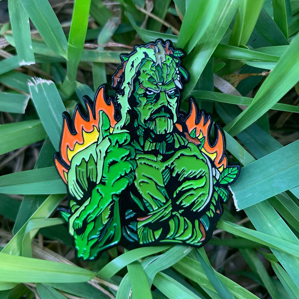 Return of Swamp Thing Thumbs Up Enamel Pin - Dystopian Designs