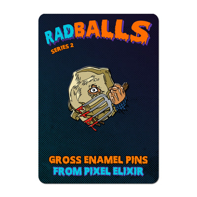 Radballs Sack Face Enamel Pin