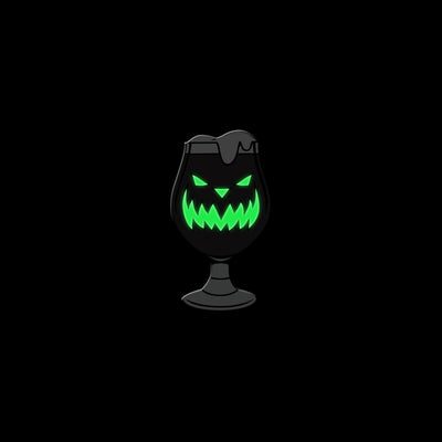 Scary Pumpkin Ale Enamel Pin - Dystopian Designs