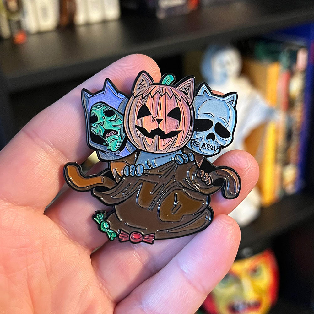 Shamrock Kitty Enamel Pin