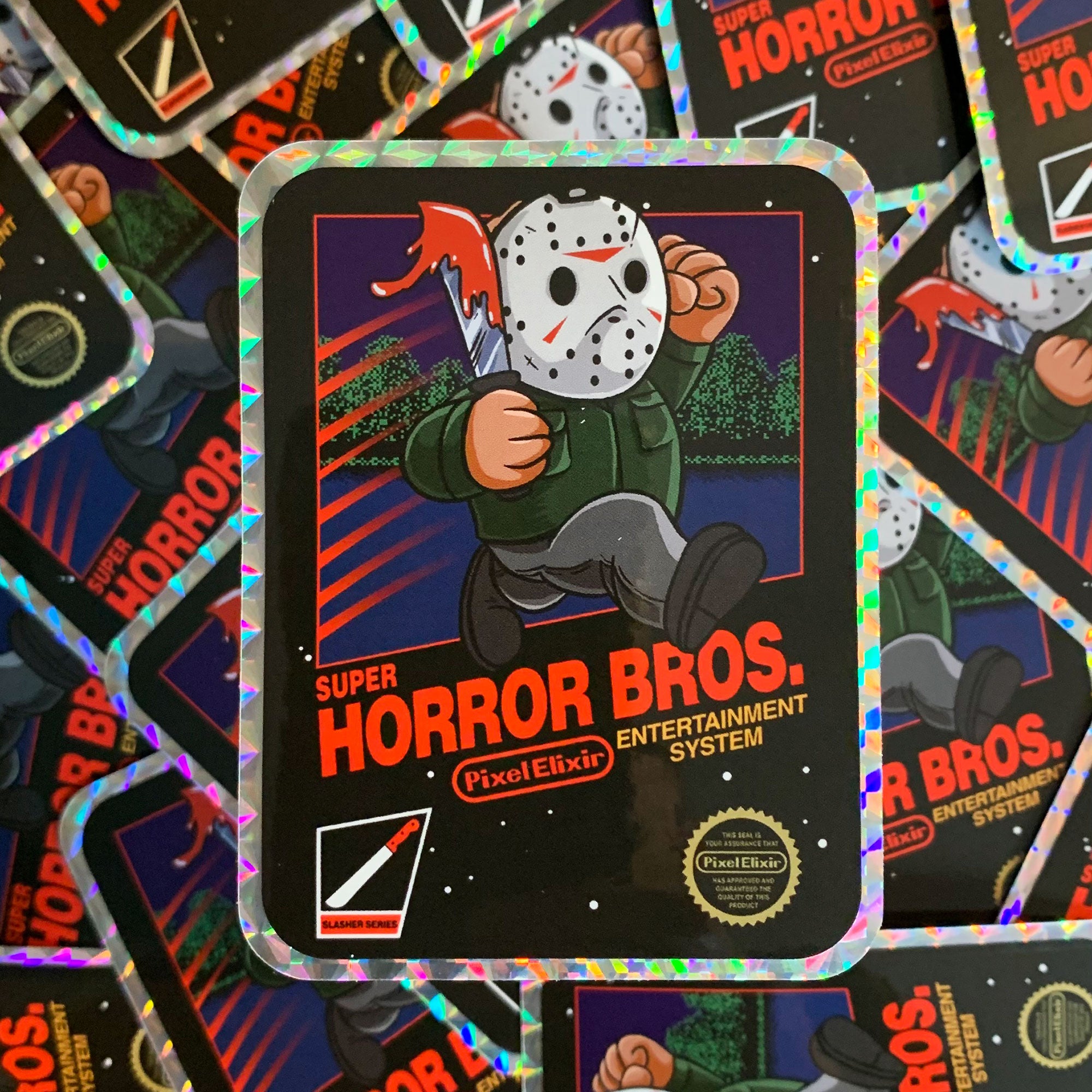 Super Horror Bros. "Black Box" Hologram Sticker