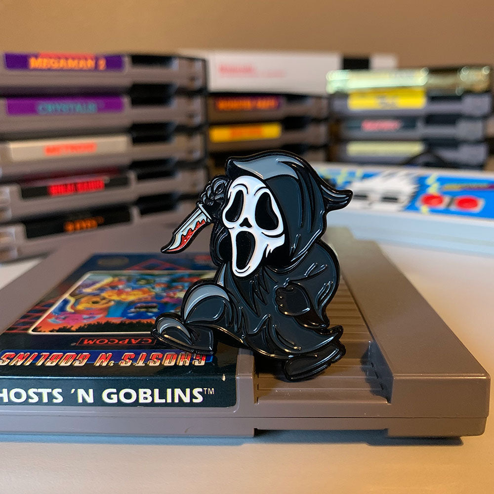 Super Horror Bros. Scary Movie Slasher Enamel Pin