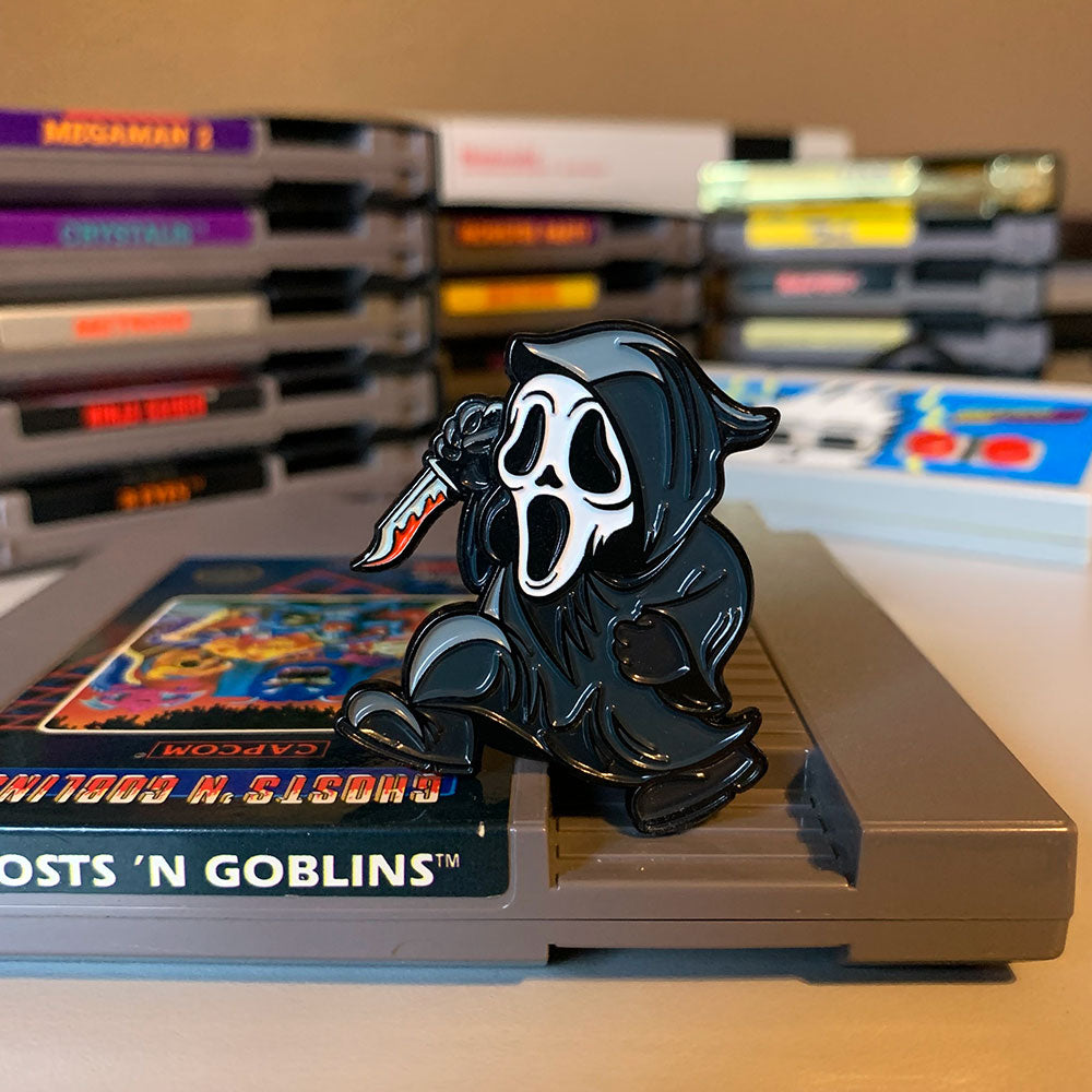Super Horror Bros. Scary Movie Slasher Enamel Pin
