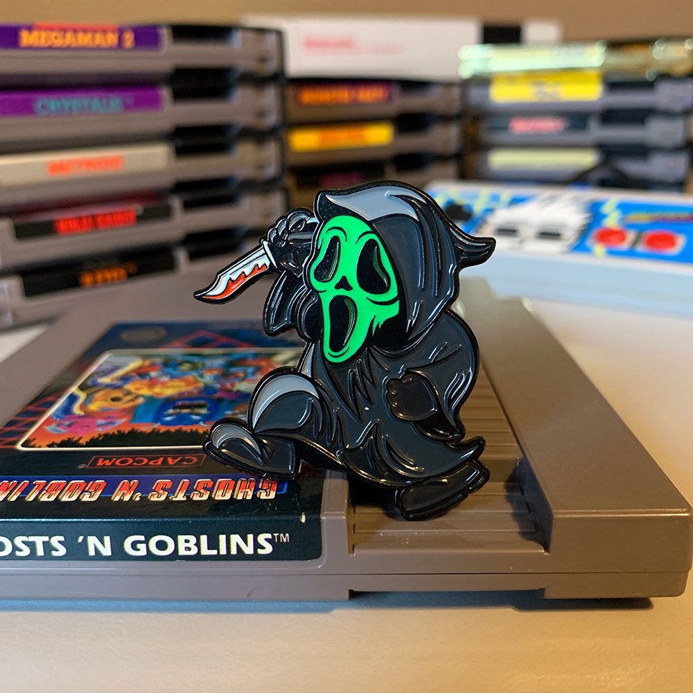 Super Horror Bros. Scary Movie Slasher Enamel Pin