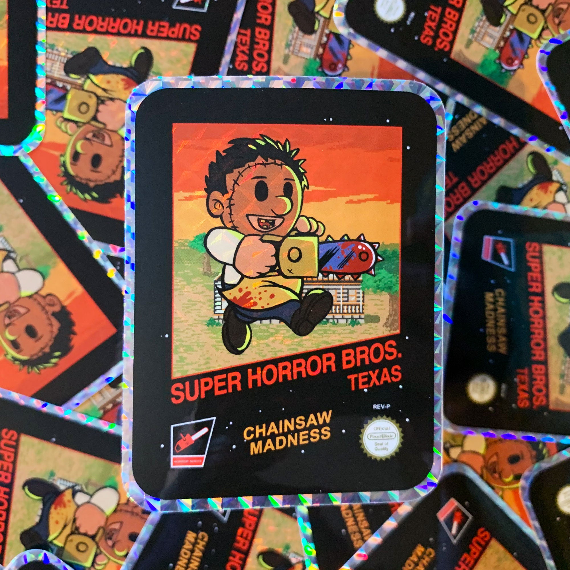 Super Horror Bros. Texas Hologram Sticker