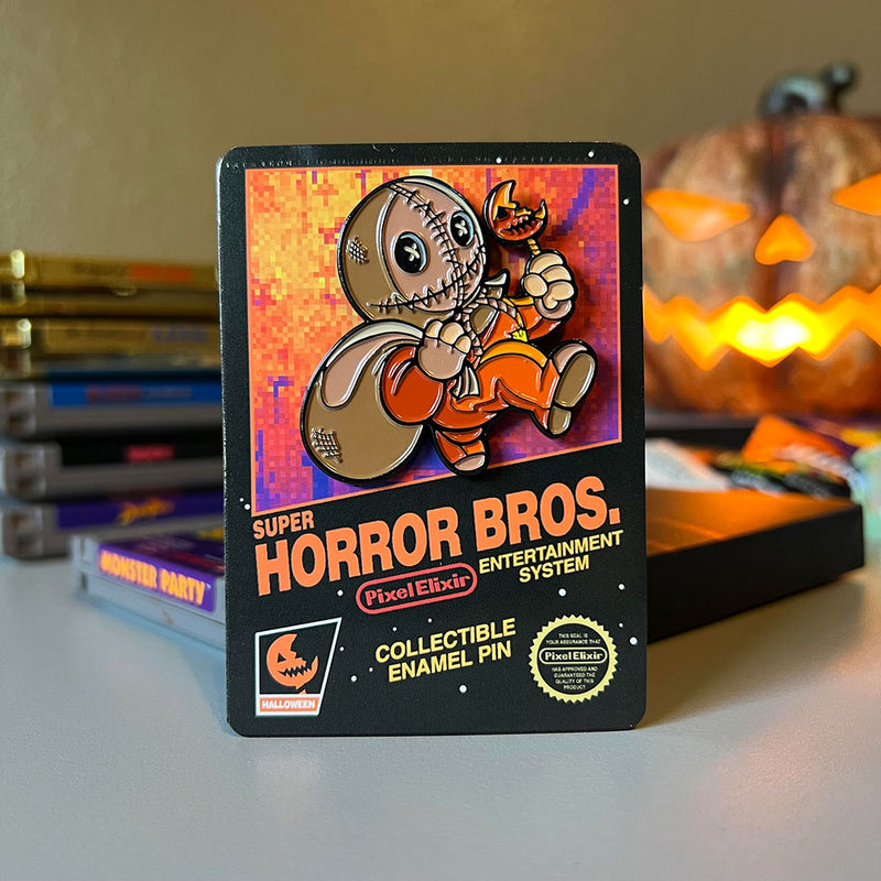 Super Horror Bros. Trick or Treater Enamel Pin