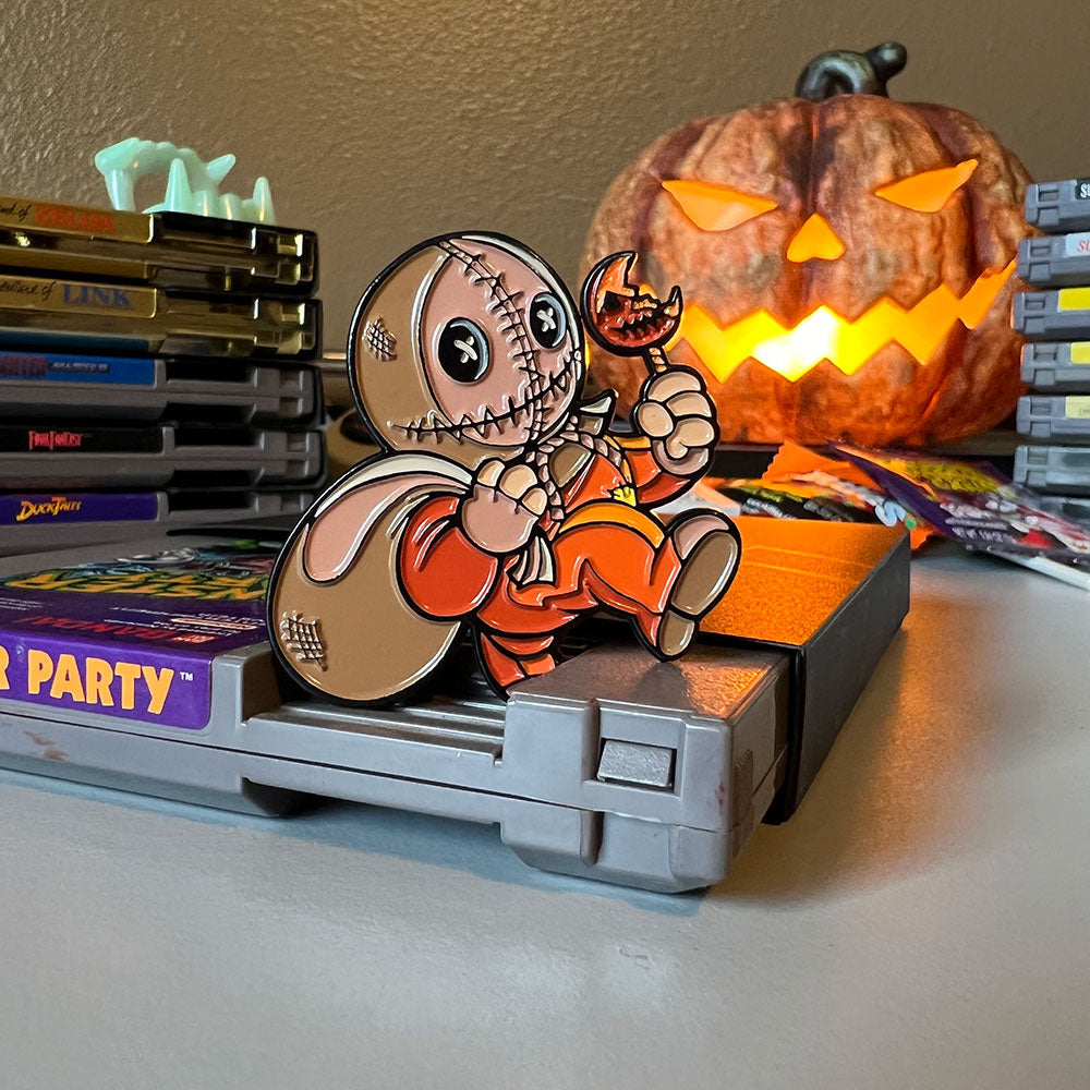 Super Horror Bros. Trick or Treater Enamel Pin