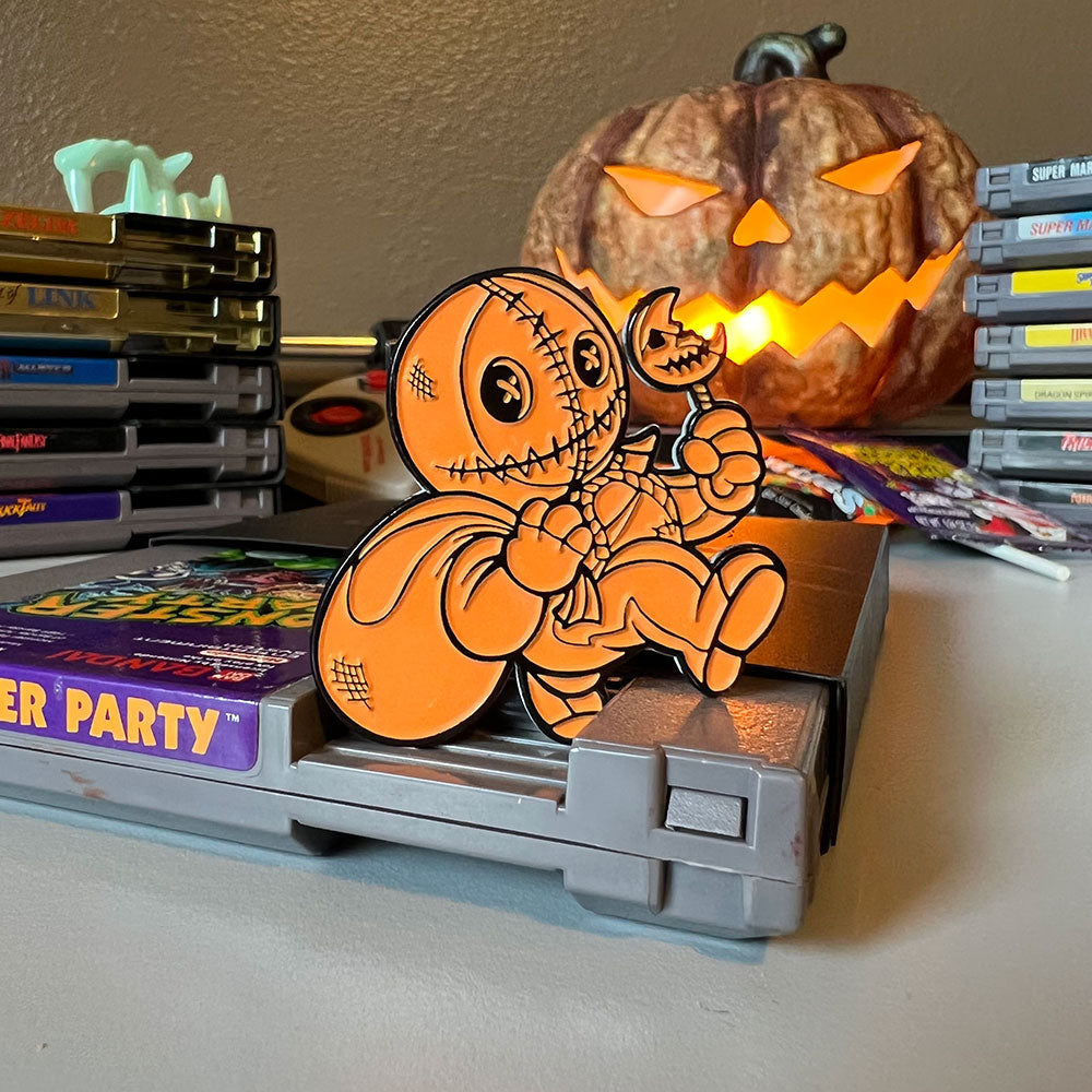 Super Horror Bros. Trick or Treater Enamel Pin