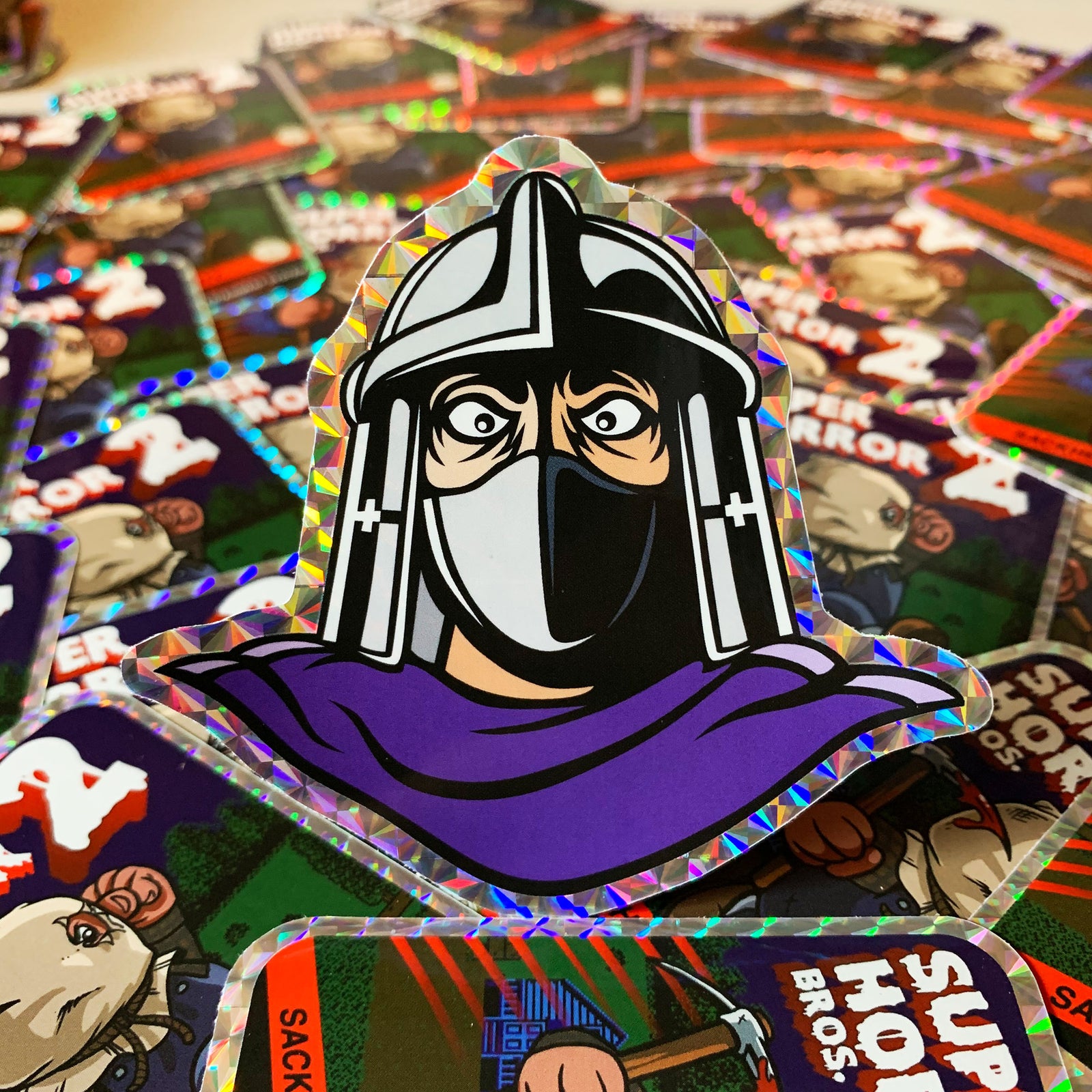 Shred-Head Enamel Pin
