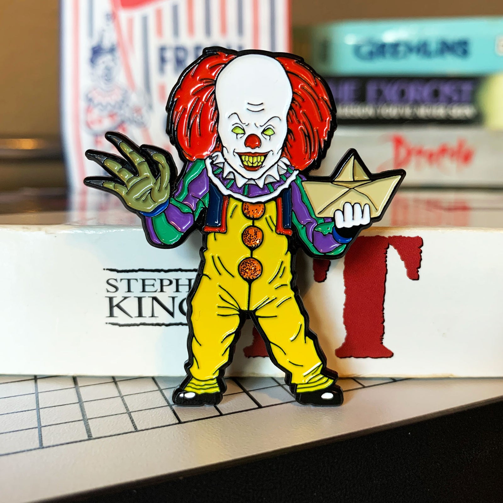 Stalker In My Pocket Enamel Pin - IT 1990