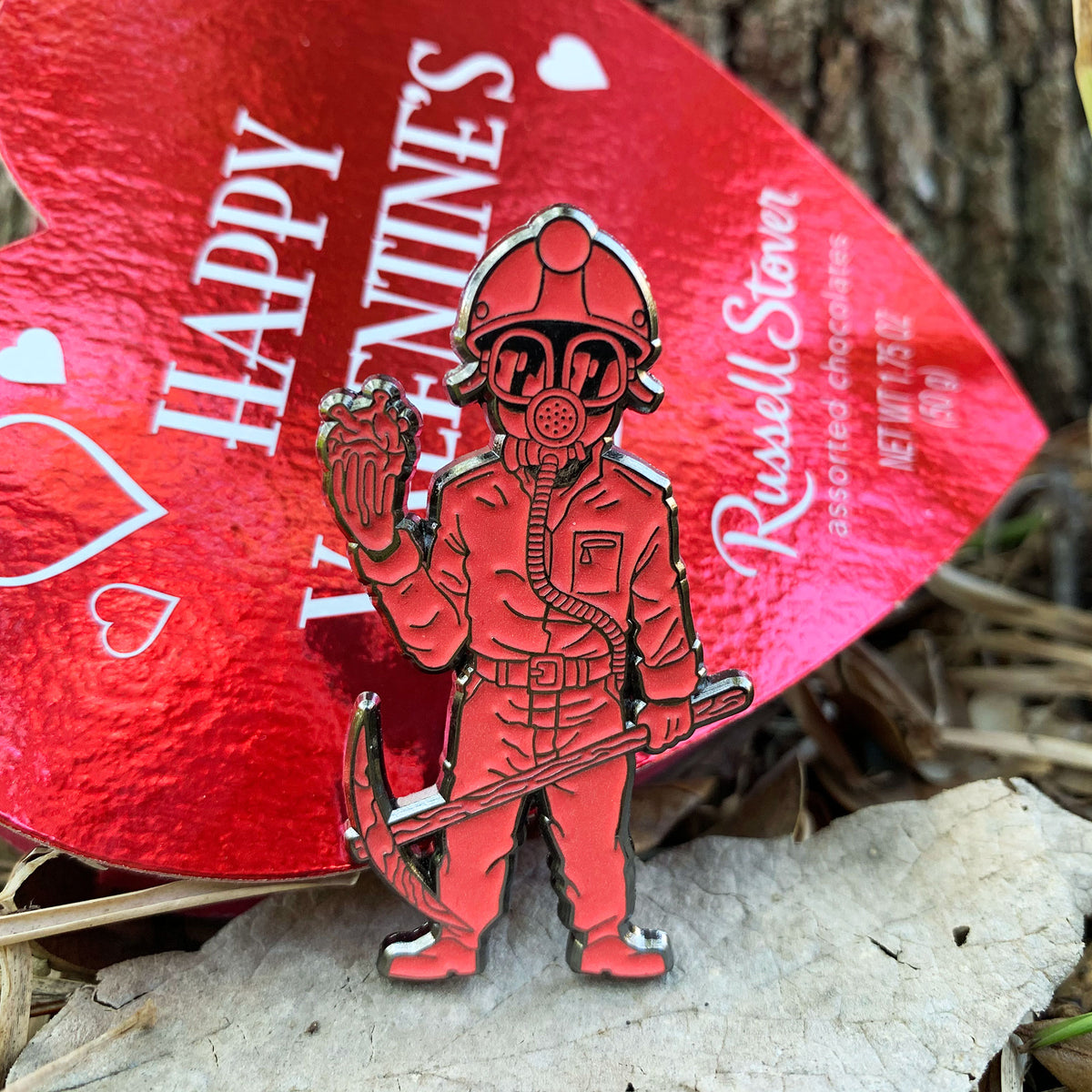 Stalker In My Pocket Enamel Pin - Miner - Dystopian Designs