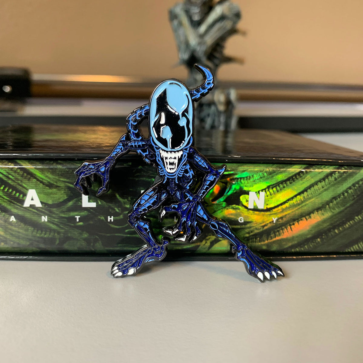 Stalker In My Pocket Enamel Pin - Xeno - Dystopian Designs
