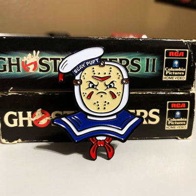 Slay-Puft Marshmallow Man Enamel Pin - Dystopian Designs