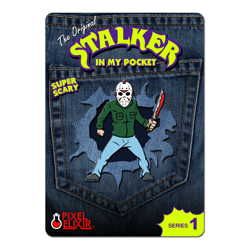 Stalker In My Pocket Enamel Pin - Camp Carver - Dystopian Designs