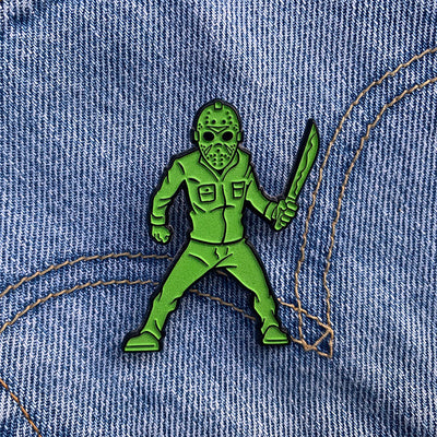 Stalker In My Pocket Enamel Pin - Camp Carver - Dystopian Designs