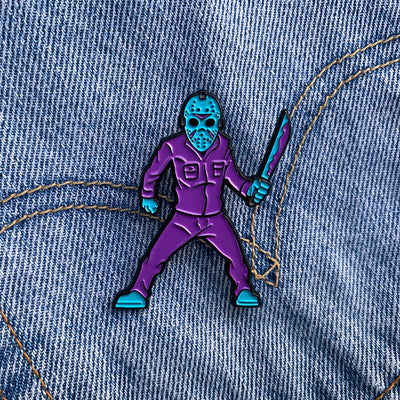 Stalker In My Pocket Enamel Pin - Camp Carver - Dystopian Designs