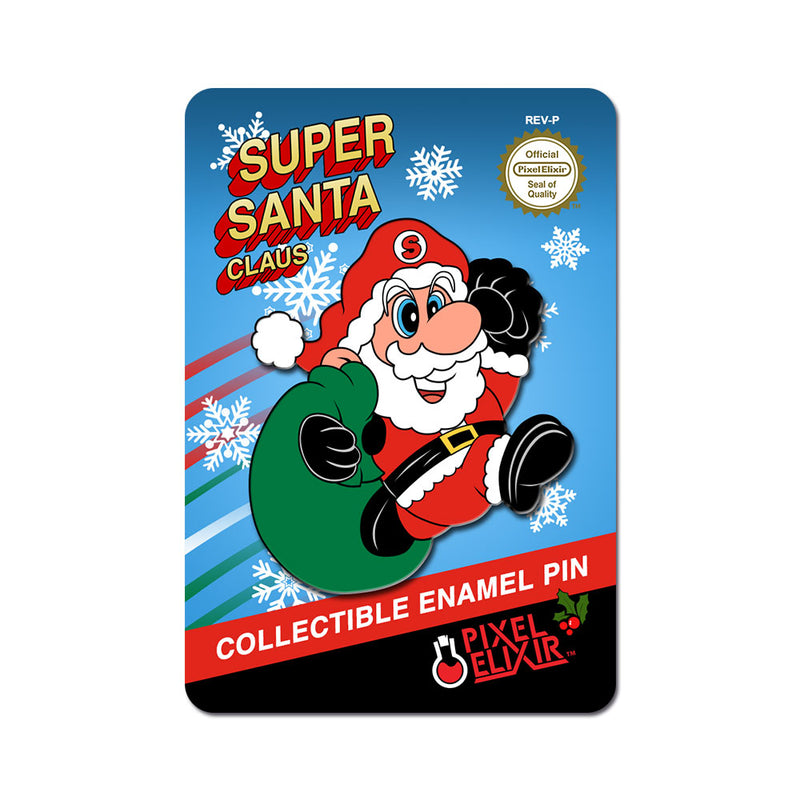 Super Santa Claus Enamel Pin - Dystopian Designs