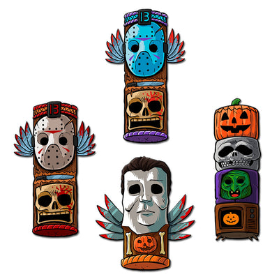 Terrifying Tikis Enamel Pins