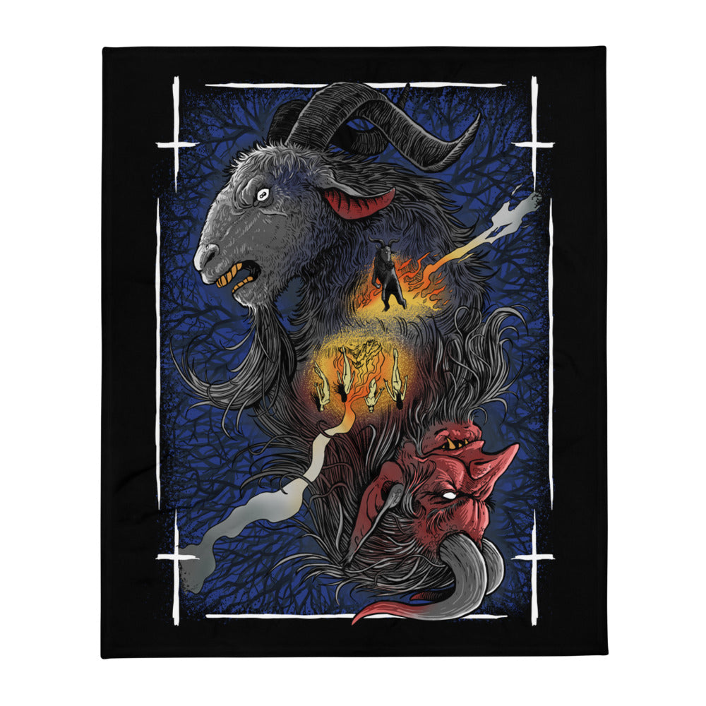 Witch Ritual Throw Blanket