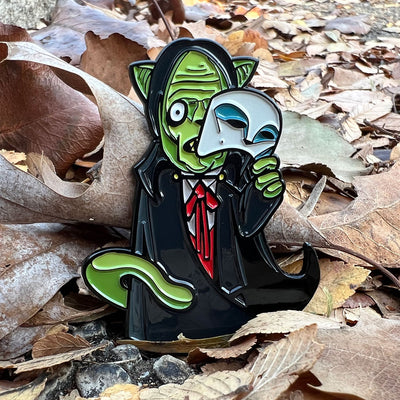 Phantom of the Meow-purr-a Enamel Pin