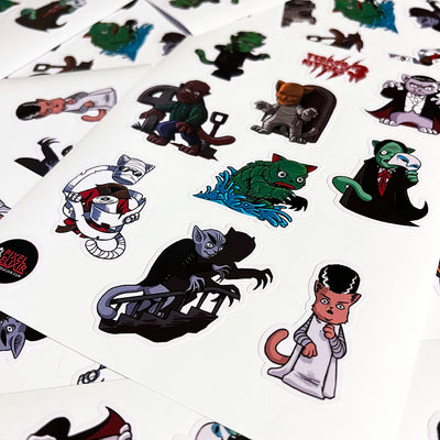 Terror Kitties 3 Sticker Sheet
