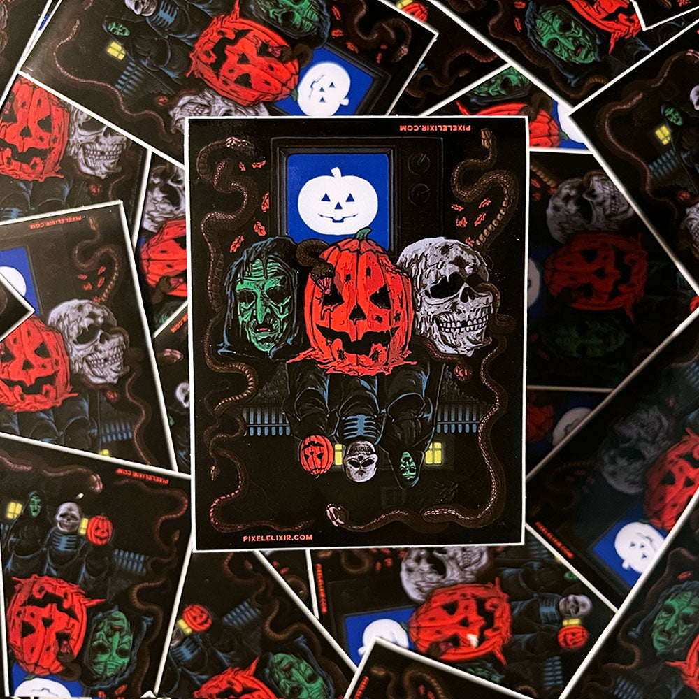 Trick or Treat Vinyl Sticker