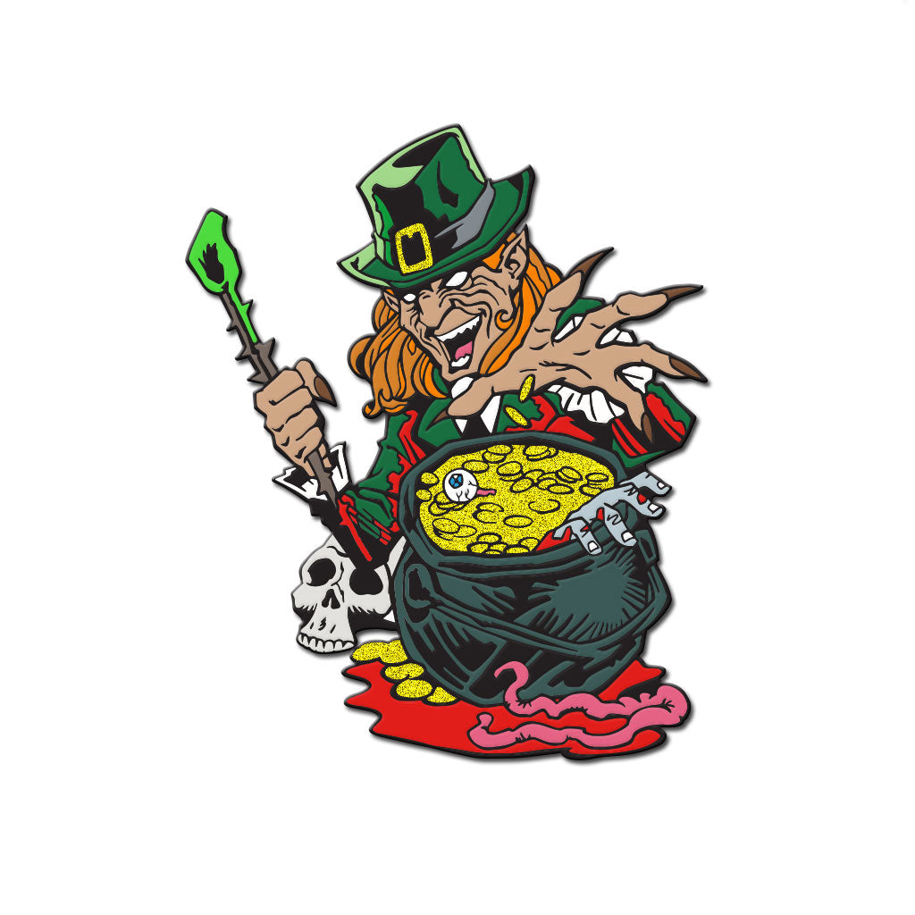 Unlucky Charm Enamel Pin - Dystopian Designs