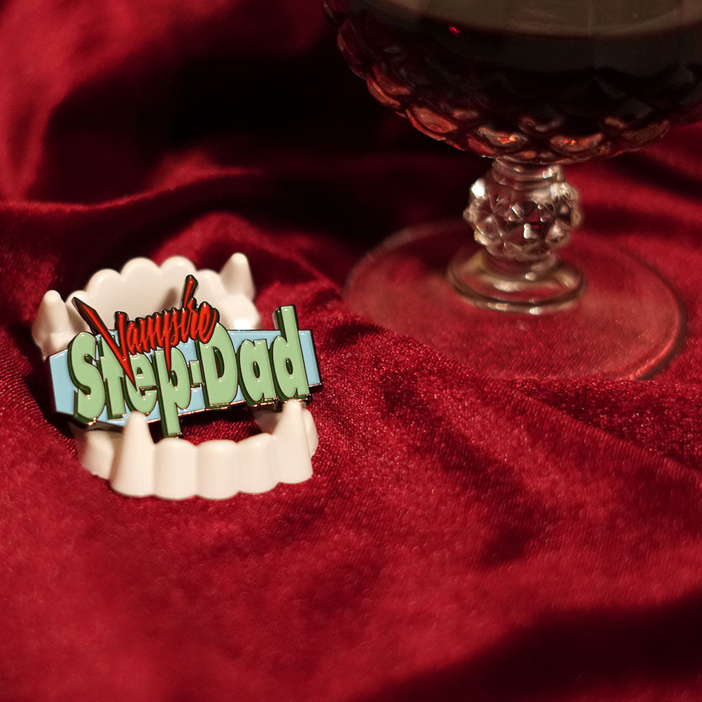 Vampire Step-Dad Enamel Pin - Dystopian Designs