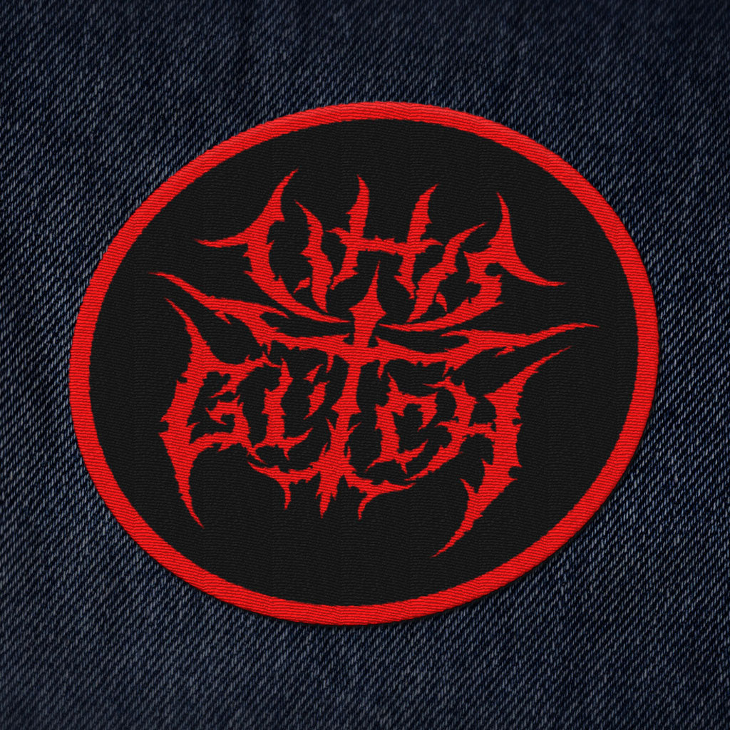 VHS Glitch Metal Logo Patch - Dystopian Designs