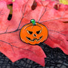 Vintage Halloween Jack o' Lantern Enamel Pin - Dystopian Designs